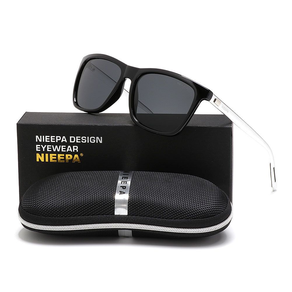 NIEEPA Men's Driving Sports Polarized Sunglasses Square Wayfarer Plast –  NIEEPA Sunglasses Store