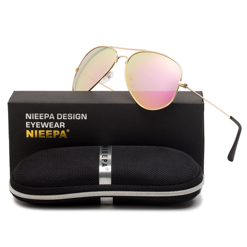 NIEEPA Square Polarized Sunglasses Aluminum Magnesium Temple Retro Dri –  NIEEPA Sunglasses Store